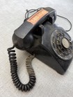 Vintage Western Electric Black Rotary Dial Desk Telephone 500 As Is Bell System