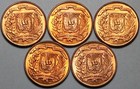 1957 Dominican Republic 1 Centavo Five Palm Tree Gem Bu Coins  25030301r 