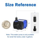 Small Fountain Pump 80 Gph Submersible Water For Aquarium Fish Tank Outdoor Pond