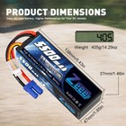 2x Zeee 11 1v 5500mah 3s Lipo Battery Ec5 120c For Rc Car Truck Drone Helicopter