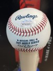 Atlanta Braves Ian Anderson Signed Rawlings World Series 2021 Baseball Inscr Jsa