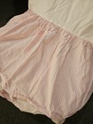 Pottery Barn Kids Nursery Pink Striped Baby Girl Crib Bed Skirit Dust Ruffle