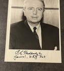 General Albert Coady Wedemeyer Signed Photo Wwii China Theater Commander D-day