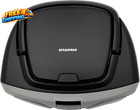 Sylvania Srcd243 Portable Cd Player With Am fm Radio Boombox Silver black       
