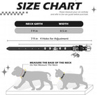 Leather Cat Collar For Girl Boy- Adjustable Pet Collar With Safety Elastic Belt 