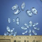 Lot Of  21 Count  Chunky  Clear  Vintage Glass  Buttons