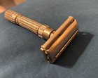 Vintage Gillette  fatboy  Adjustable Safety Razor Metal Made In Usa Double Edge