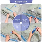 10 Pack Jumbo Vacuum Storage Bags With Hand Pump 80  Storage Space Saving Sturdy
