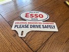 Nice Esso Gas   Oil Beacon Please Drive Safely Porcelain Sign Gas