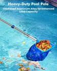 W u Pool Pole Telescopic 16ft Heavy Duty Upgraded Aluminum