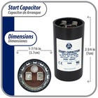 Appli Parts Con-130-110 Motor Start Capacitor 130-156 Mfd Uf  110-125 Vac  Unive