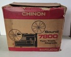 Chinon Sound 7800 Super 8 Sound Twin Track Desktop Movie Projector Black As Is