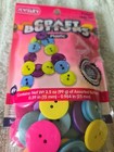 Plastic Craft Buttons Net Wt  3 5oz Size   59 In To  984 In Bright Colors 