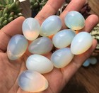 10x Opalite Stone Eggs Quartz Crystal Pendant Mineral Carved Skull Reiki Healing