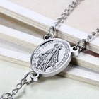 Catholic Rosary Necklace Saint Benedict Medal Miraculous Cross Crucifix Beads