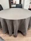 102  Round Premium Charcoal Linen Table Cloth Party Wedding