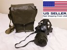 Military Tactical Full Face Gas Mask Respirator M74 W 40mm Filter   Carry Bag