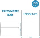 Blank White Cards And Envelopes 100 Pack Ohuhu 5x7  Cardstock  envelopes For Diy