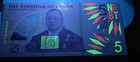 Tonga  5 Pa anga  Nd  2023   P-51  A-prefix  Unc Polymer  New Series Of Notes