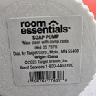 Glass Soap Pump Dispenser Ribbed Ivory Color Bathroom Kitchen