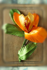 Fashion Jewelry  Fabric Flower Brooch  Flower Pin  Large Iris  Gifts For Women