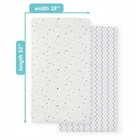 American Baby Company 2 Pack 100  Natural Cotton Fitted Crib Sheets 52  X 28    