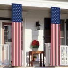 4th Of July Decorations Outdoor - Hanging American Stars And Stripes Banner