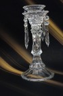 Vinrage Shannon Crystal Designs 3 Arm Candelabra W  14 Prisms 12-1 2  High