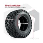 Gtw Predator 23 Inch All Terrain Golf Cart Tire   23x10 5-12   4-ply   Univer   