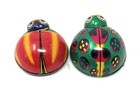 Lot Of 2 Vintage 1950 s Koyo Tin Litho Ladybug Friction Toys Pat  207738 Japan