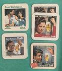Mixed Lot 62 Vintage Beer Coasters Mats European Mostly German Duplicates Used