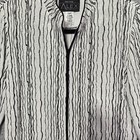 Alex Evenings Jacket Blazer Zip Black Blac Silver Cocktail Petite Large Sparkle
