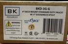 Bk Resources Bkd-3g-g 4  Deck Mount 3  Gooseneck Stainless Steel Sink Faucet