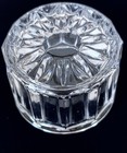 Vintage Towle Sterling Silver Cut Glass Powder Jar Mirrored Lid Vanity