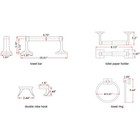534644 Millbridge Bathroom Hardware  4-piece Bath Accessory Kit  Satin Nickel