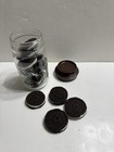 Vintage Set Of 12 Crochet Oreos In    cookie Jar    Rare
