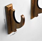 Wall Mount Wooden Sword Stand Holder Katana Tanto Wall Hook Hanger Display Rack