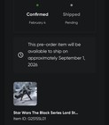 Star Wars The Black Series Lord Starkiller 30 Presale          Read Description