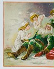 Victorian Trade Card Lion Coffee Santa Claus Christmas Woolson Spice 1890s