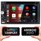 Dvd Car Stereo Receiver Work W  Bluetooth  Apple Carplay  Android Auto  Cam Pk2