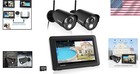 Portable Wireless Security System  7-inch Monitor   Night Vision Capabilities