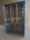 Vtg 17 Drawer Akro Mils Metal Parts Storage Cabinet Organizer Usa Gc    read 