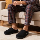 Slippers For Men House Shoes Bedroom Slip On Indoor Memory Foam  Black  Size    