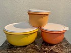 Tupperware Classic Mixing Bowl Container 5 8 12 Cup With White Seal Set Of 3 New