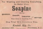 Victorian Trade Card Laundry Soap Ad Soapine Aladdin   s Lamp Farm Mascot 1890s