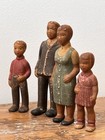 Vintage Dollhouse Miniatures Doll Family Hollow Rubber 1 12 Scale