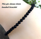 Obsidian Beads Stretchy Bracelet Healing Gemstone 4mm 6mm 8mm 10mm12mm