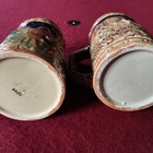 Set Of 2 Vintage Beer Steins Bavarian Style 5 5    