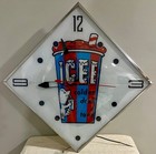 Icee Lighted Soda Advertising Wall Clock Free Shipping