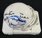 Ahmed Hassanein Signed Inscribed Boise State Broncos Mini Helmet Jsa Coa